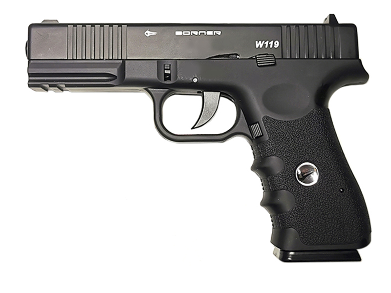 Borner 4.5mm/.177 W119 Co2 Blowback Pistol (Metal Slide) Borner 4.5mm/.177 W119 Co2 Blowback Pistol (Metal Slide)