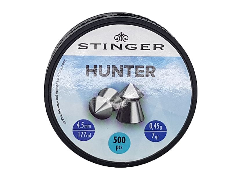 Stinger Lead Air Gun Pellet (Pointed Hunter Design – 4.5mm/.177 – 500 Rounds)