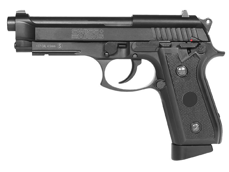 Swiss Arms P92 BAX 4.5mm / .177 Co2 Non-Blowback Pistol (Polymer- Black – Cybergun – RT288026) Swiss Arms P92 BAX 4.5mm / .177 Co2 Non-Blowback Pistol (Polymer- Black – Cybergun – RT288026)
