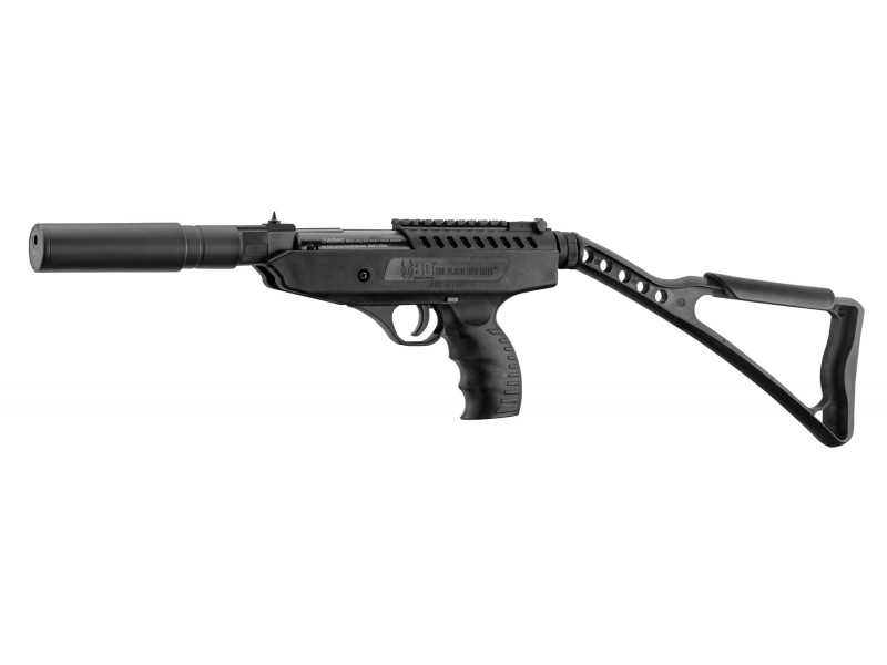 Bo Manufacture 5.5mm/.22 Langley Hitman Break Barrel Air Pistol with Silencer (7.5j – Black)