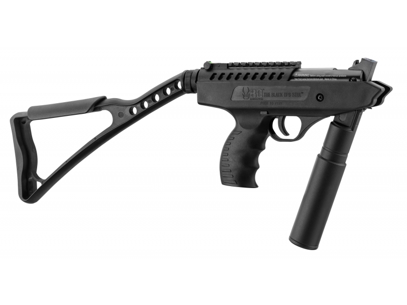 Bo Manufacture 5.5mm/.22 Langley Hitman Break Barrel Air Pistol with Silencer (7.5j – Black)